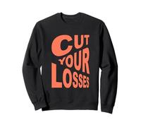 Coral Color Cut Your Losses Coral Graphic Sudadera