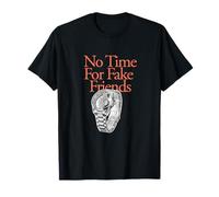 Coral Color No Time For Fake Friends Coral Graphic Camiseta