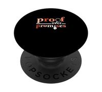 Coral Color Proof Over Promises Coral Graphic PopSockets PopGrip Adhesivo