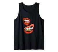 Coral Color Talk That-x2 Coral Graphic Camiseta sin Mangas
