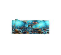 Coral Fish - Diadema con lazo para bebé bajo el agua de 0 a 6 meses, tejido elástico suave, regalo hipoalergénico para recién nacidos