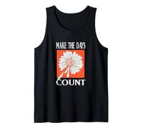 Coral No Bad Days Coral Color Gráfico Camiseta sin Mangas