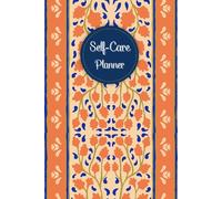 Coral Orange & Navy Cover: Self-Care Planner for daily reflection, planning, and restoring your inner peace, to help you stay on top of your physical and mental well-being, 120 pages, Size 6” x 9”.