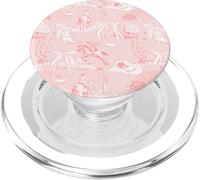 Coral Pink Herradura Bows Cowboy Hat Cowgirl Boots Riding PopSockets PopGrip para MagSafe