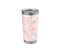 Coral Pink Herradura Bows Cowboy Hat Cowgirl Boots Riding Vaso térmico de acero inoxidable de doble pared