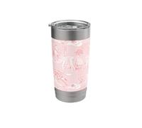 Coral Pink Herradura Bows Cowboy Hat Cowgirl Boots Riding Vaso térmico de acero inoxidable de doble pared