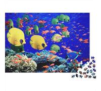 Coral Reef 1000 Piece Puzzles Reciclado Tropical Fish Puzzle for Elderly Puzzle Juego Accesorios for Familia and Friends Cumpleañoss Great Regalo 70x50cm/1000pcs
