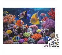 Coral Reef 1000 Pieza Puzzle Recycled Tropical Fish Mayores Puzzles Party Game Accesorios Developing Boy & Girl‘s Intelligence Educational Divertido 70x50cm/1000pcs