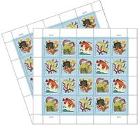 Coral Reefs Postal 2 hojas de 20 sellos postales de primera clase para siempre 40 sellos