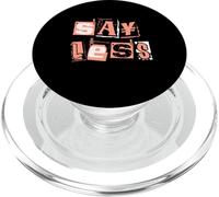 Coral Say Less Coral Gráfico en Color PopSockets PopGrip para MagSafe