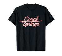 Coral Springs Florida Broward County Vintage Varsity Camiseta