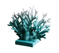 Coral Statue - Resin, 7.09x5.91in Artificial Ornament Realistic Realistic Reef Design | Coastal Style Nautical Home Decoration Faux Coral Sculpture, Sea-Themed Decor For Living Room, Entrance Hall