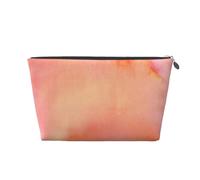 Coral Tonos De Acuarela Rosa Naranja, Bolsa de artículos de tocador Bolsa de Maquillaje Bolsa de cosméticos Bolsa de artículos de tocador de Viaje portátil
