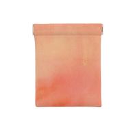 Coral Tonos De Acuarela Rosa Naranja, Squeeze Top Wallet Bolsa de Almacenamiento para Mujer Monedero pequeño Bolsa de Cambio