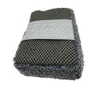 Coral Velvet Cloth - Microfiber Towels for Cars | Gray Color with Double-Sided Absorbent Design, 15x9x4cm Size, Exterior Paint Door Cleaning Sponge, Household, Workshop, SUV, Boats