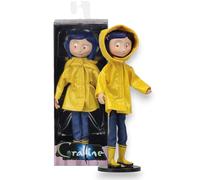 Coraline Figura - 17.8cm Muñeca En Chubasquero Y Botas, Poses , Edad 14+ NECA