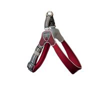 Coralpina - Arnés cinquetorri ajustable para perros de talla pequeña a media, suave y transpirable, no daña el pelo y no obstaculiza los movimientos, color rojo vino, talla 3