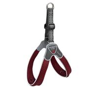 Coralpina - Arnés Cinquetorri para Perros de Talla Pequeña-Media, Suave y Transpirable, no Daña el Pelo y no Obstaculiza los Movimientos, Color Rojo Vino, Talla 1