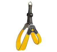 Coralpina - Arnés de cinquetorri para perros de pequeño a mediano, suave y transpirable, no daña el pelo y no obstaculiza los movimientos, color amarillo, talla 1