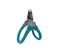 Coralpina - Arnés Mini para Perros de Talla Pequeña y Muy Pequeña, Suave y Transpirable, no Daña el Pelo y no Obstaculiza los Movimientos, Color Turquesa, Talla 1