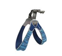Coralpina - Arnés Powermix para perros de talla pequeña a media, suave y resistente, no daña el pelo y no obstaculiza los movimientos, color azul melange, talla 3