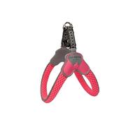 Coralpina - Mini arnés para perros pequeños y muy pequeños, suave y transpirable, no daña el pelo ni obstaculiza los movimientos, color rosa neón, talla 1