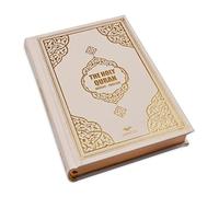 Corán en texto inglés y árabe - El Santo Corán con Tajweed, Color Coded, Hardcover Transliteration (White)