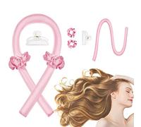 CORATED Rizador de Pelo Sin Calor Varilla Para Rizar de Gel, Rulos Flexibles Ondas Sin Calor, Heatless Hair Curlers (Rosa)