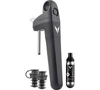 Coravin Sistema de Preservación de Vino Pivot para Vinos Tintos y Blancos | Mantiene los Vinos Frescos - Tapón de Vino Reutilizable | Incluye 2 Tapones Pivot y 1 Cápsula Pure - Negro