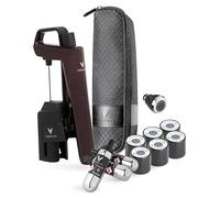 Coravin Timeless Six Plus - Sistema de conservación de vino - Protector de vino por copa - con 3 cápsulas de gas argón puro, 6 tapas de rosca y aireador de vino, edición limitada Hermitage Red