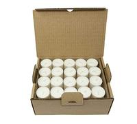 Coraz Home - Velas Naturales en Taza Compostaje 80 Luces de Té Compostaje Industrial Candelitas Cera de Colza Luces Sin Perfume Sin plástico (80 Candelitas - 6 Horas)