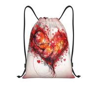 Corazón Abstracto Unisex Bolsa De Gimnasio Con Cordón Bolsa De Deporte Ajustable Mochila De Cuerdas Para Playa Acampada Baloncesto