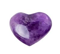 Corazón amatista corazón amatista | Piedra de palma para relajarse | Piedra de palma de de corazón de amor, piedra de preocupación natural para aliviar el estrés, decoración del hogar,