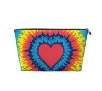 Corazón Amor Arco Iris Tie Dye, Bolsa de artículos de tocador Bolsa de Maquillaje Bolsa de cosméticos Bolsa de artículos de tocador de Viaje portátil