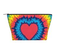 Corazón Amor Arco Iris Tie Dye, Bolsa de artículos de tocador Bolsa de Maquillaje Bolsa de cosméticos Bolsa de artículos de tocador de Viaje portátil