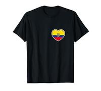 Corazon Bandera Ecuador Orgullo Ecuatoriano Raices Amor Camiseta