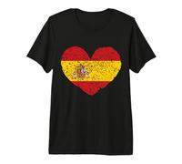 Corazón Bandera Españ Camiseta Premium