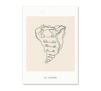 Corazón cerebro pulmones columna vertebral esquelético cuello órgano anatomía cuadro sobre lienzo for pared póster médico e impresiones imágenes for decoración clínica(7,21x30cm Wooden Frame)