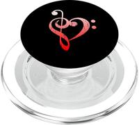Corazón Clave de Sol bajo PopSockets PopGrip para MagSafe