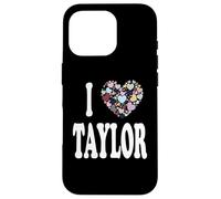 Corazón Colorido Mi Nombre es Taylor Nombre I Love Taylor Carcasa para iPhone 16 Pro