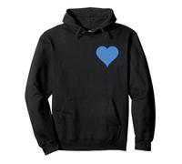 Corazón con el Color de la Bandera de Melilla Sudadera con Capucha