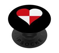 Corazón con los Colores de la Bandera de Castilla y León PopSockets PopGrip Adhesivo