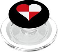 Corazón con los Colores de la Bandera de Castilla y León PopSockets PopGrip para MagSafe