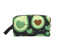 Corazón De Aguacate De Patrones Sin Fisuras Lindo, Bolsa de Maquillaje Bolsa de cosméticos Bolsa de artículos de tocador de Viaje portátil Organizador de Bolsa de Maquillaje