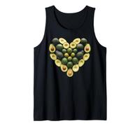 Corazón de Aguacate Vegetal Camiseta sin Mangas