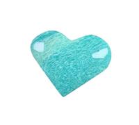 Corazón de amazonita de cristal natural tallado en piedra cruda regalo curativo de Reiki