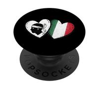 Corazón de Bandera de Córcega Italia con diseño de Isla del Orgullo Corso PopSockets PopGrip Adhesivo