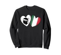 Corazón de Bandera de Córcega Italia con diseño de Isla del Orgullo Corso Sudadera