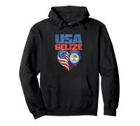 Corazón de Belice USA Sudadera con Capucha