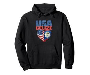 Corazón de Belice USA Sudadera con Capucha